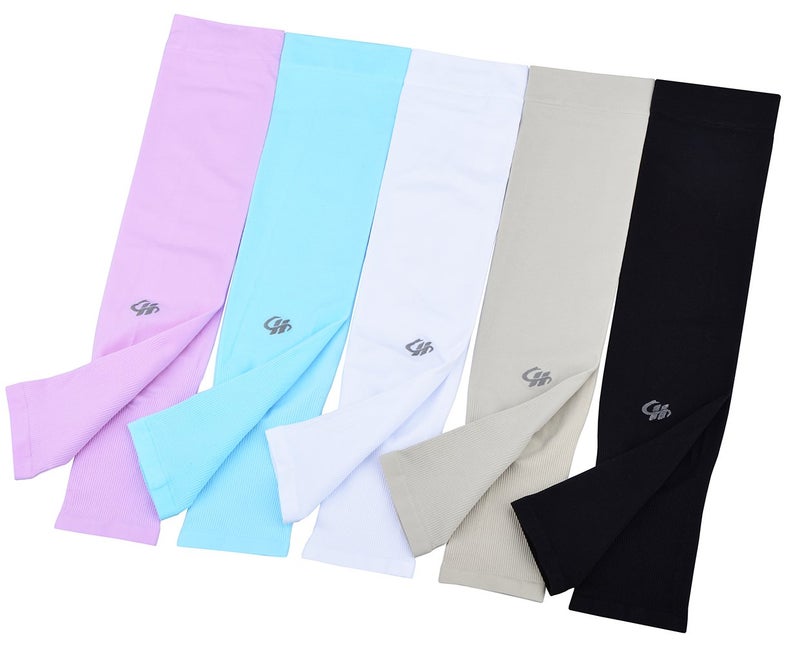 HOPESHINE Arm Cooling Sleeves UPF 50+ UV Protection Compression Cycling Outdoor Sports 5-Pairs - Image 1
